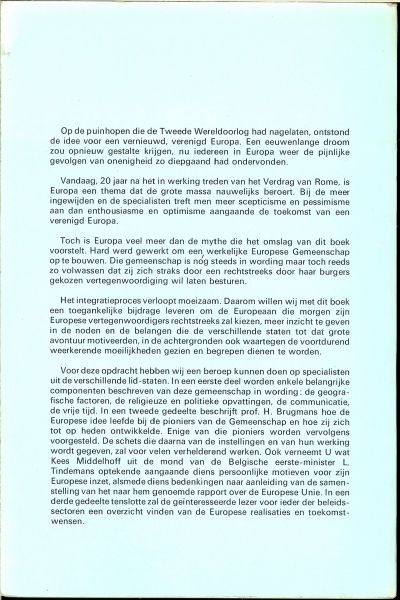 Cuyckens, J .. Omslag en typografie  J. Gruwet - Europa. Gemeenschap in wording .