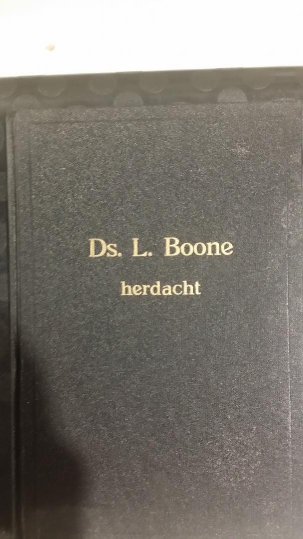 Mieras, Ds. M.A. - Ds. L. Boone herdacht. Herdenkingspredikatie door ds. M.A. Mieras. Met een voorwoord door ds. W.H. Blaak.