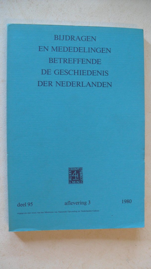 Redactie - Bijdragen en mededelingen betreffende de geschiedenis der Nederlanden  oa: art.  Jonathan I.Israel