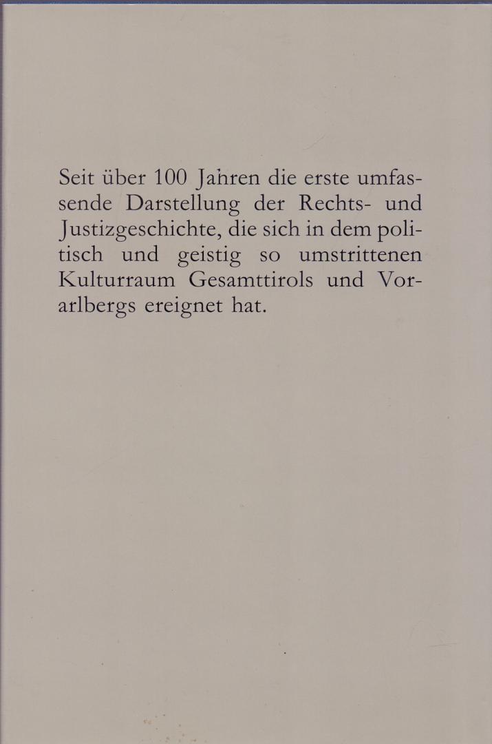 Laich, M. (ds 1325) - Zwei Jahrhunderte Justiz in Tirol und Vorarlberg
