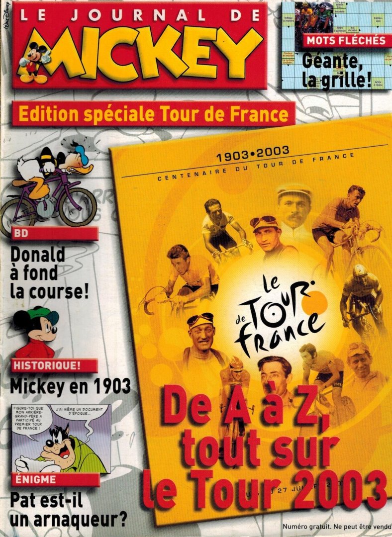 Jean-Charles Lajouanie - Le Journal de MICKEY -Edition speciale TOUR DE FRANCE 2003