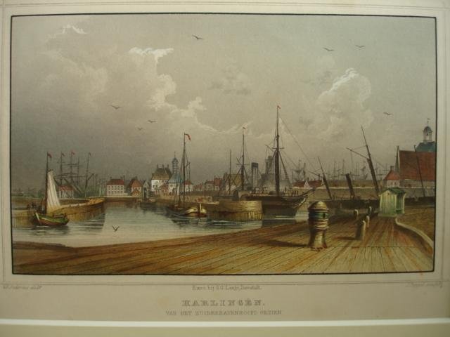 Harlingen. - Harlingen. Van het Zuiderhavenhoofd gezien.