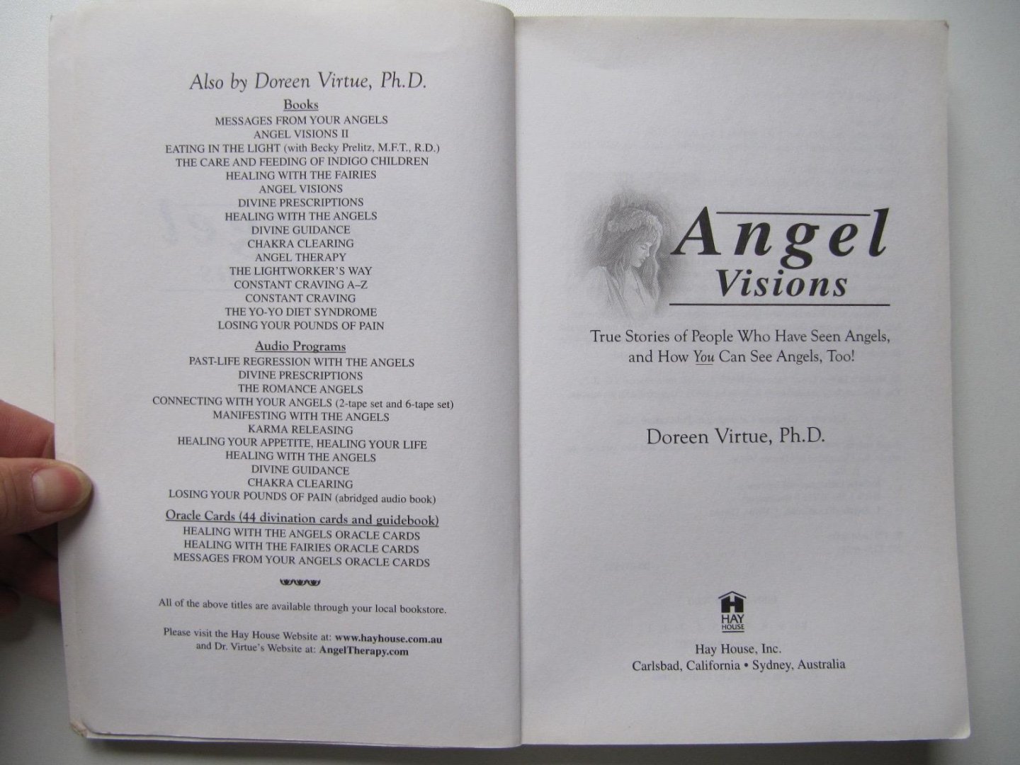 Doreen Virtue, Ph. D. - Angel Visions -True stories of poepie who have seen angels and how YOY can see angels, Too!