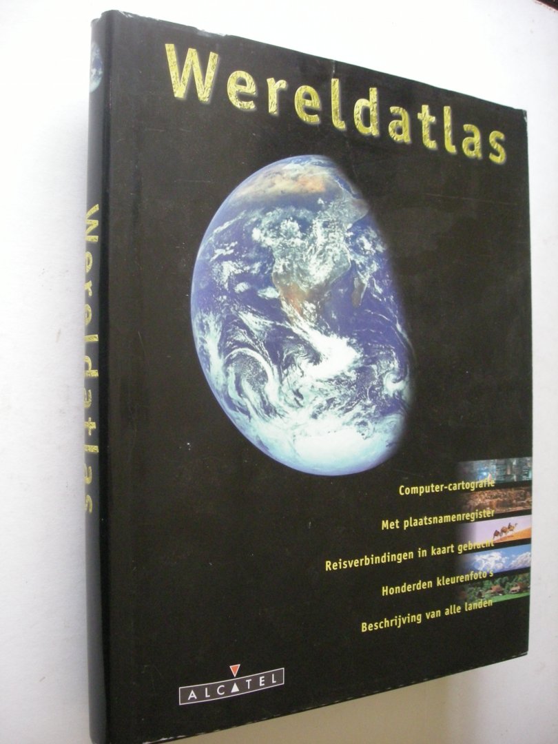 red - Wereldatlas. Computer-cartografie. Plaatsnamenregister. Beschrijvingen van alle landen. Reisverbindingen