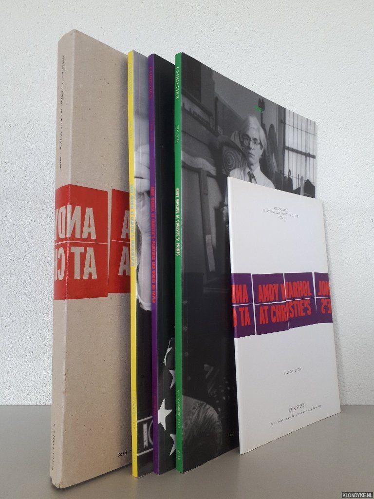Als, Hilton & Jonathan Lethem & Jeanette Winterson - Andy Warhol at Christie's: Photographs; Paintings and Works on Paper; Prints (3 volumes in folder)