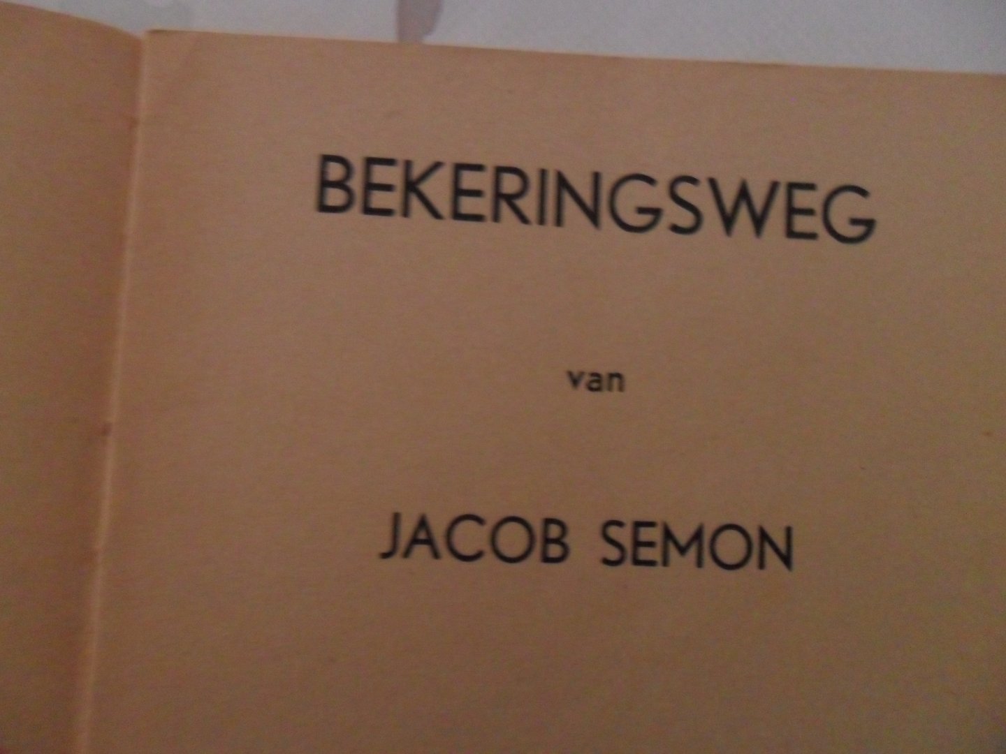 Semon Jacob - Bekeringsweg