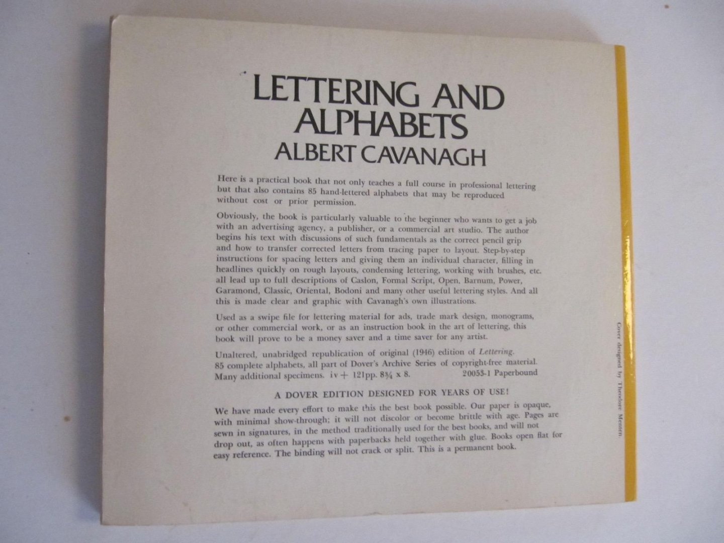 J.A. Cavanagh - Lettering and Alphabets - 85 complete alphabets
