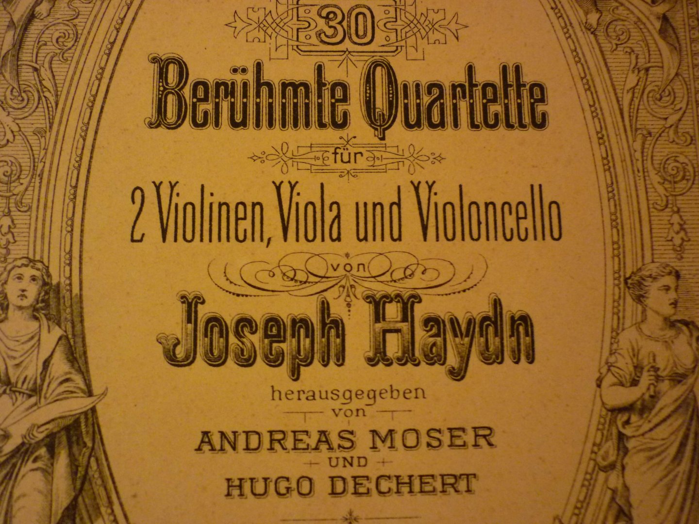 Haydn; Franz Joseph (1732-1809) - 30 beruhmte Quartette (Band II: Quartett XV t/m XXX); 2 violinen, viola und violoncello (herausgegeben von A. Moser + H. Dechert)