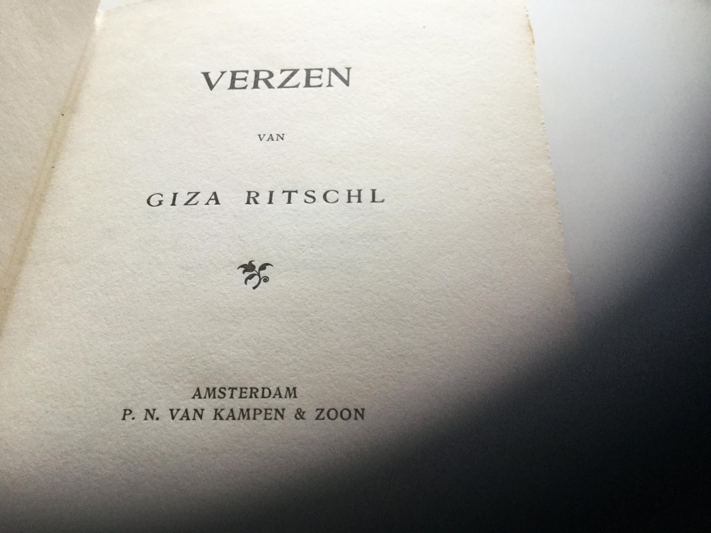 Giza Ritschl - Verzen