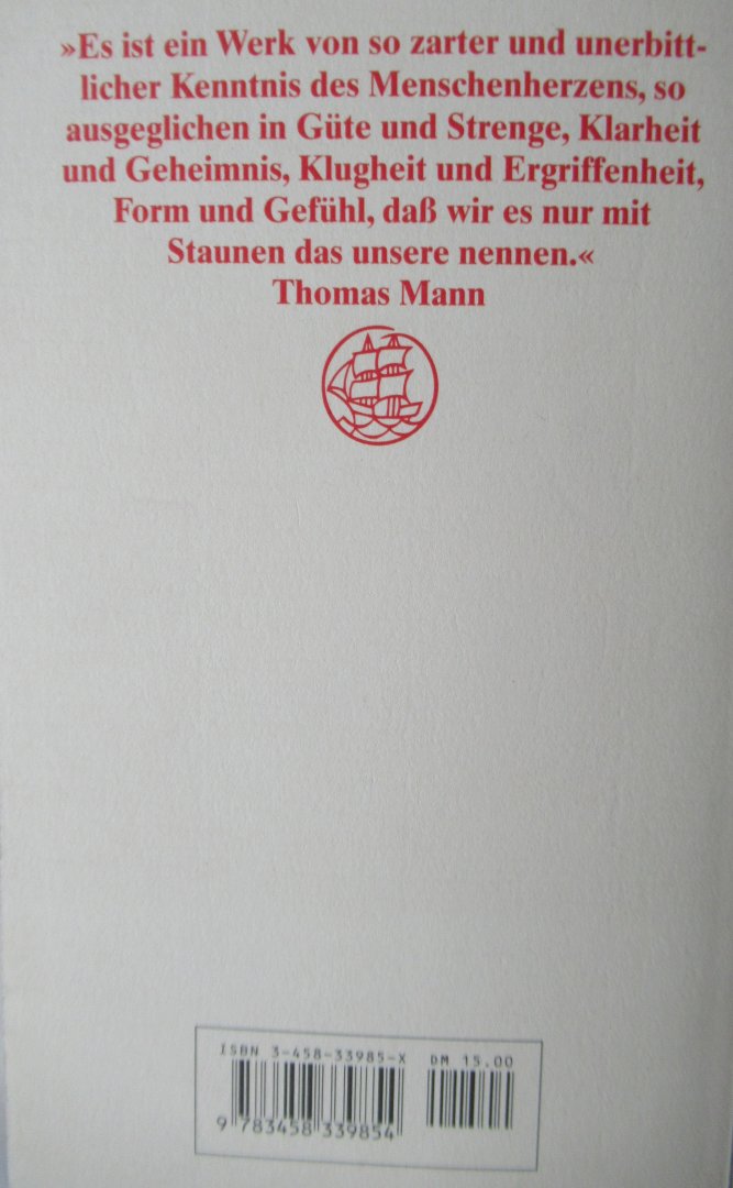 Goethe, Johann Wolfgang von - Die Wahl Verwandtschaften