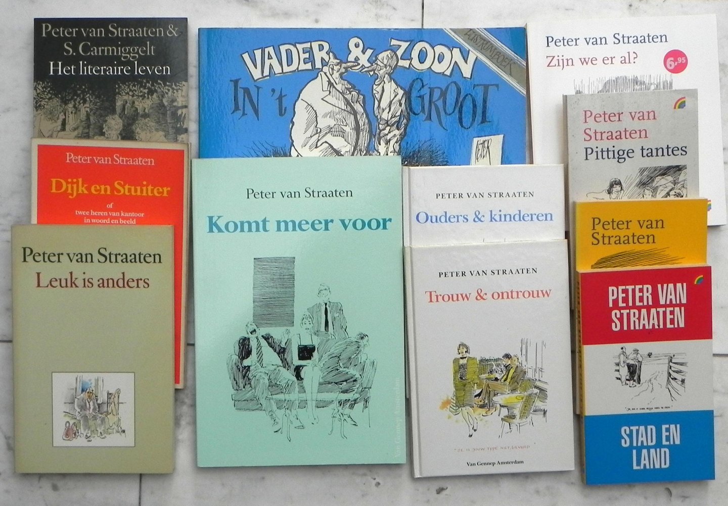 Van Straaten, Peter. - Van Straaten, Peter.Diverse titels.(zie foto later deze maand).