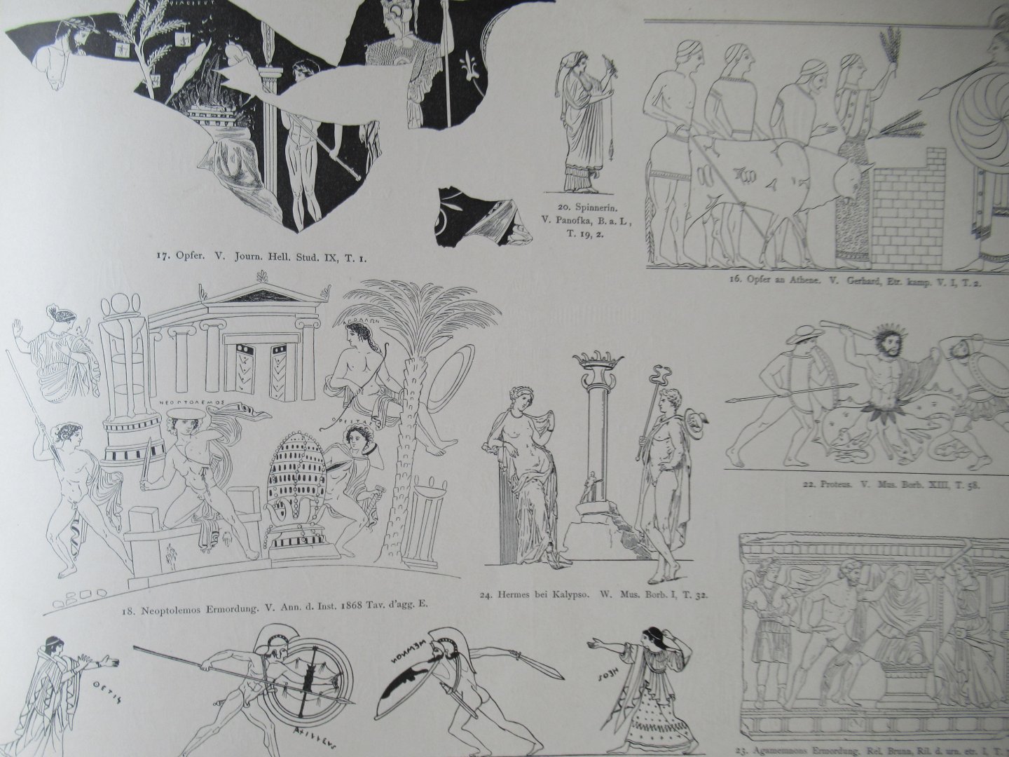 Engelmann, R - Bilder-atlas Homer. Sechsundreissig tafeln mit erläuterndem texte