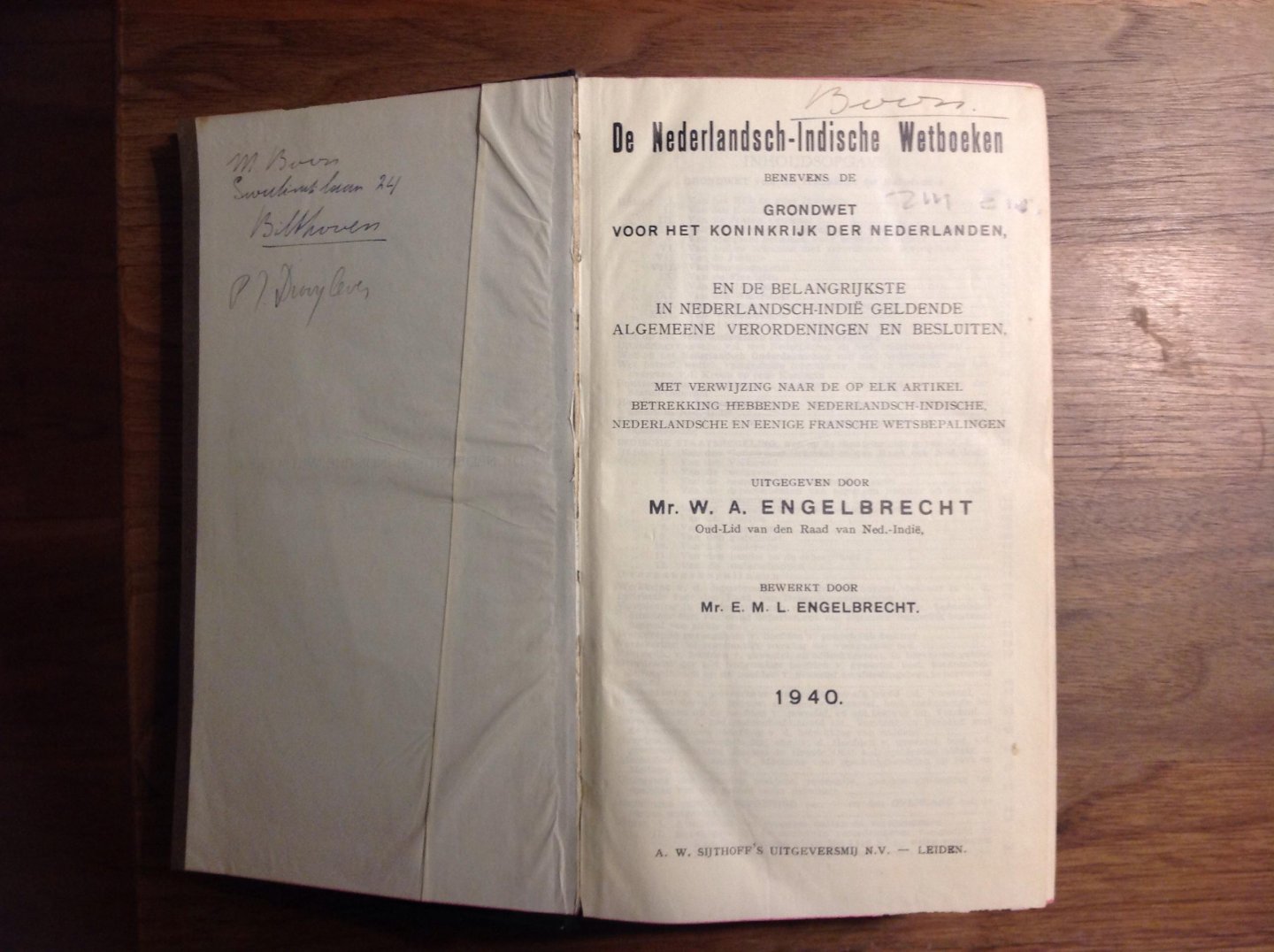 Mr. W. A. Engelbrecht - De Nederlandsch-Indische wetboeken