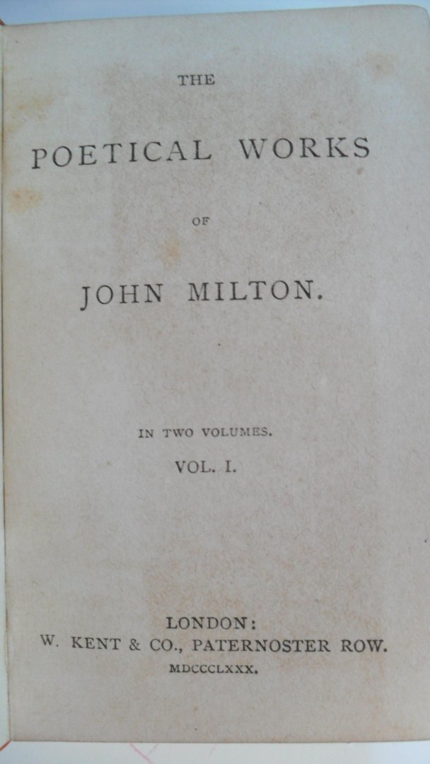 Milton John - The Poetical Works of John Milton