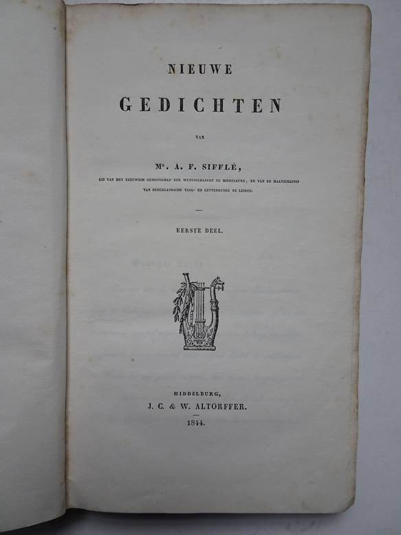Sifflé, A.F.. - Nieuwe Gedichten; eerste deel.