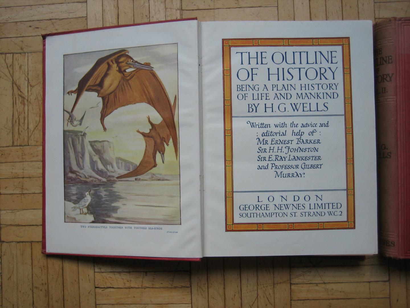 H.G. Wells - The outline of History / 2 gebonden delen / Deel 1 en 2