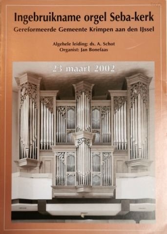 Krimpen aan den IJssel und Dirk Bakker: - Een nieuw orgel voor de Oud Gereformeerde Gemeente te Krimpen aan den IJssel.