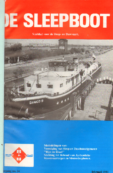 Diverse auteurs - De Sleepboot 1991, Vakblad voor de Sleep- en Duwvaart, complete Jaargang no. 16, ingebonden, 508 pag., goede staat