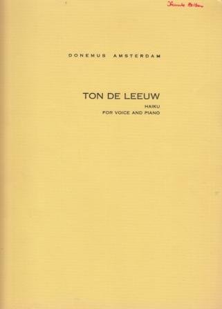 LEEUW, Ton de - Haiku.