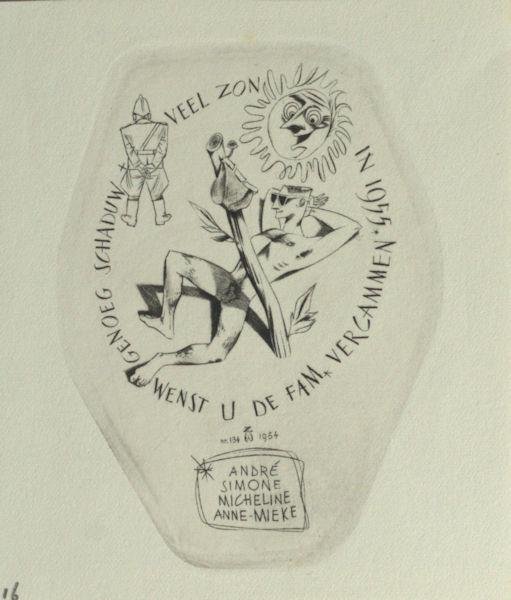 Zwiers, Wim. - Nieuwjaarswens familie Vercammen.