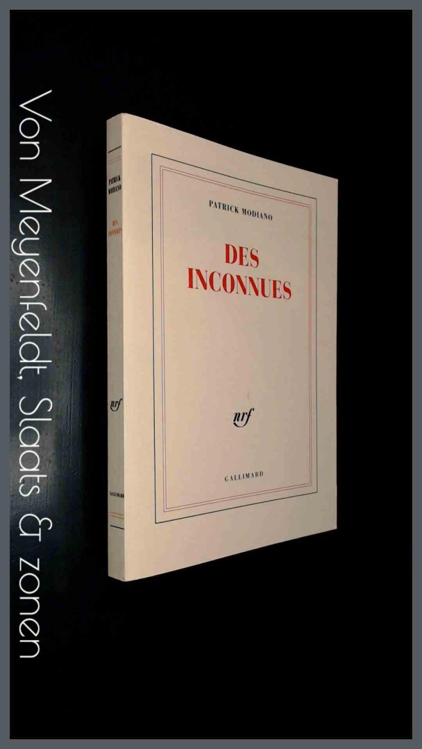 Modiano, Patrick - Des inconnues
