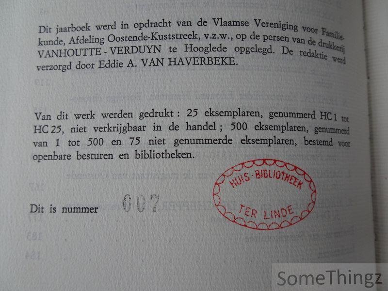 N/A. - Ostendiana III, 1978. Jaarboek van de Vlaamse Vereniging voor Familiekunde Afdeling Oostende-Kuststreek.