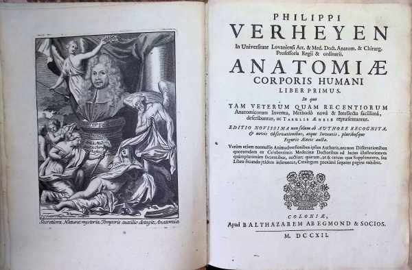 Philippi (Philip) Verheyen - Anatomiae corporis humani liber primus[: In quo tam veterum, quam recentiorum anatomicorum inventa, methodô novâ & intellectu facillimâ, describuntur, ac tabulis æneis repræsentantur. +   liber -secundus] Supplementum anatomicum sive anatomia...