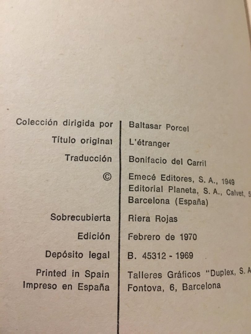 Albert Camus - El Extranjero