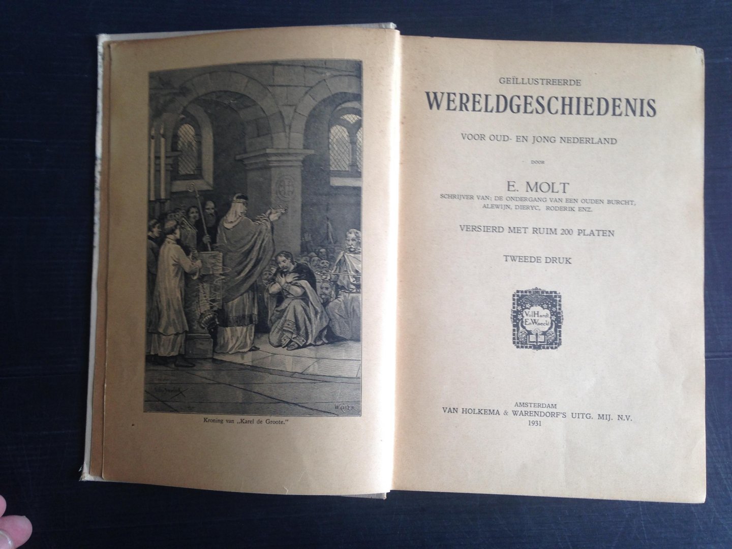 Molt,  E. - Geillustreerde Wereld Geschiedenis, Voor oud-en jong Nederland