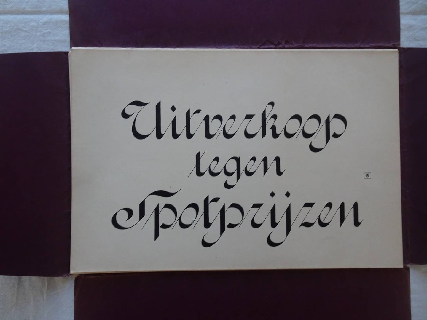 Haring jr., J.. - Beknopte en practische handleiding voor het rondschrift in 15 losse voorbeelden.
