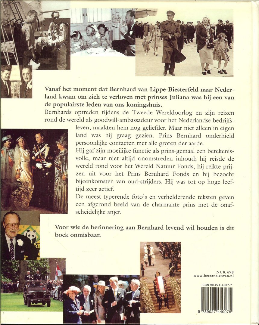 Bree van Han  Omslagontwerp Marlies Visser - Het aanzien van Bernhard  1911 tot 2004