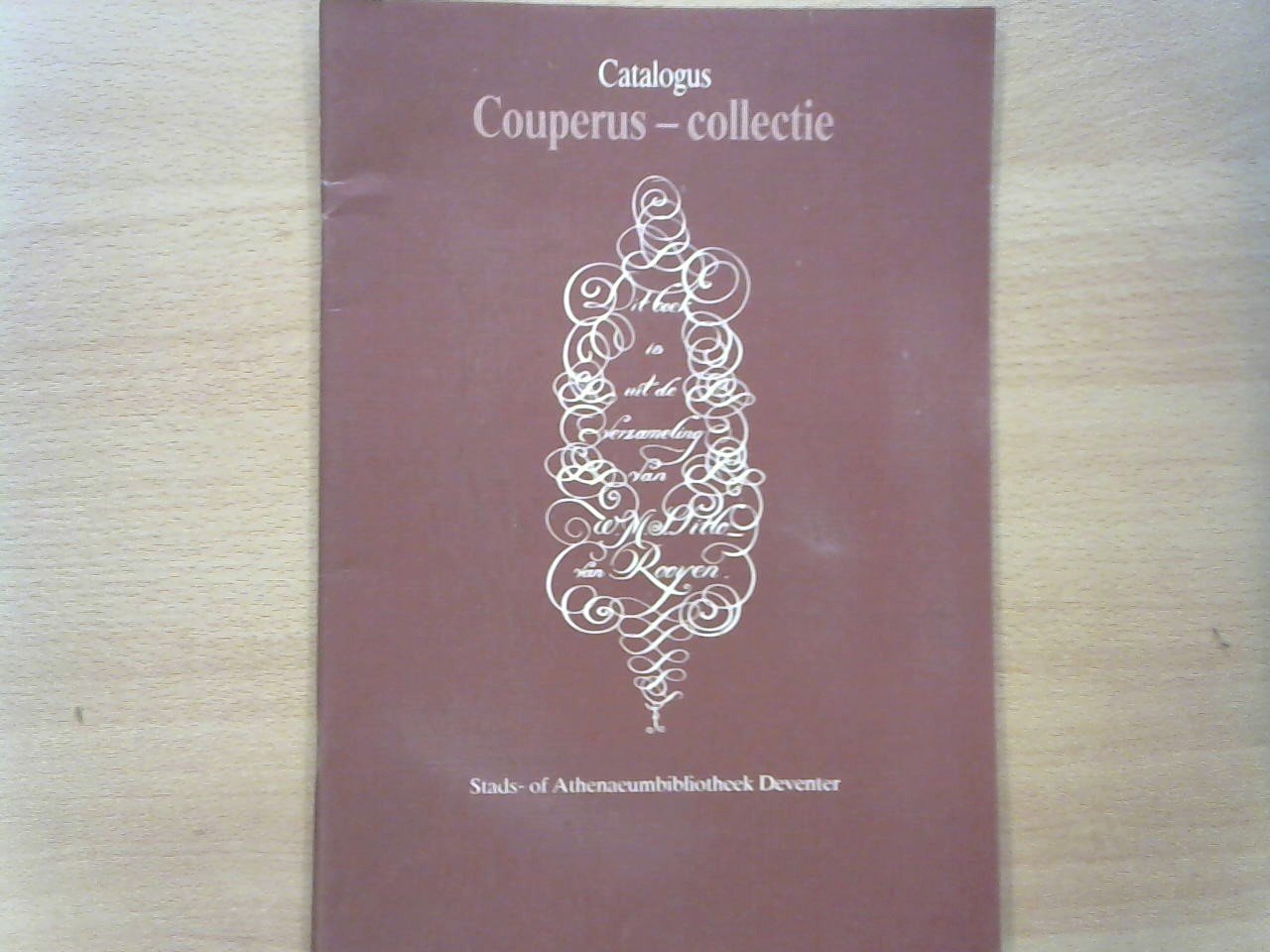 Bedaux drs J.C. voorwoord - Catalogus Couperus-collectie, geschonken door W.M. S. Pitlo-van Rooyen