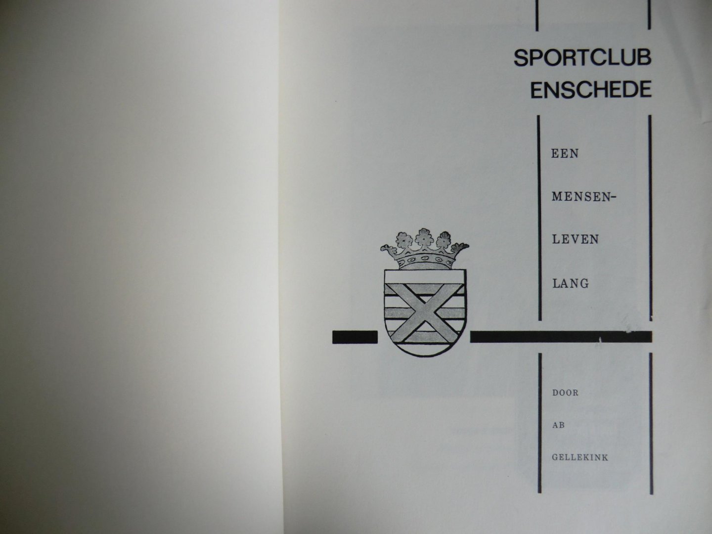 Ab Gellekink - Sportclub Enschede 1910-1985 Jubileumboek