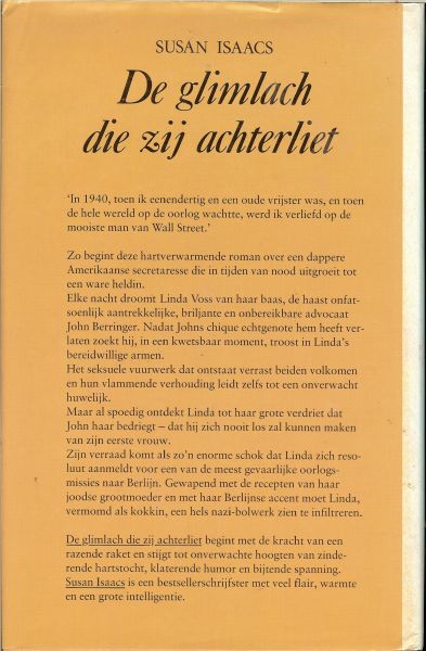 Isaacs, Susan vertaling door : Parma van Loon - De glimlach die zij achterliet.