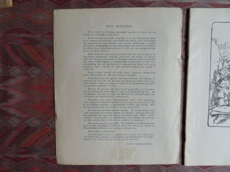 Raemaekers, Louis (inleiding en illustraties). - Hun rekening.