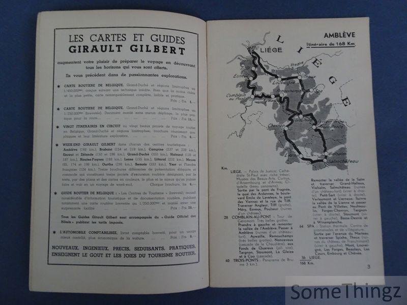 Girault Gilbert (edit.) - Vingt itinéraires en circuit Belgique, Grand Duché et régions limitrophes.