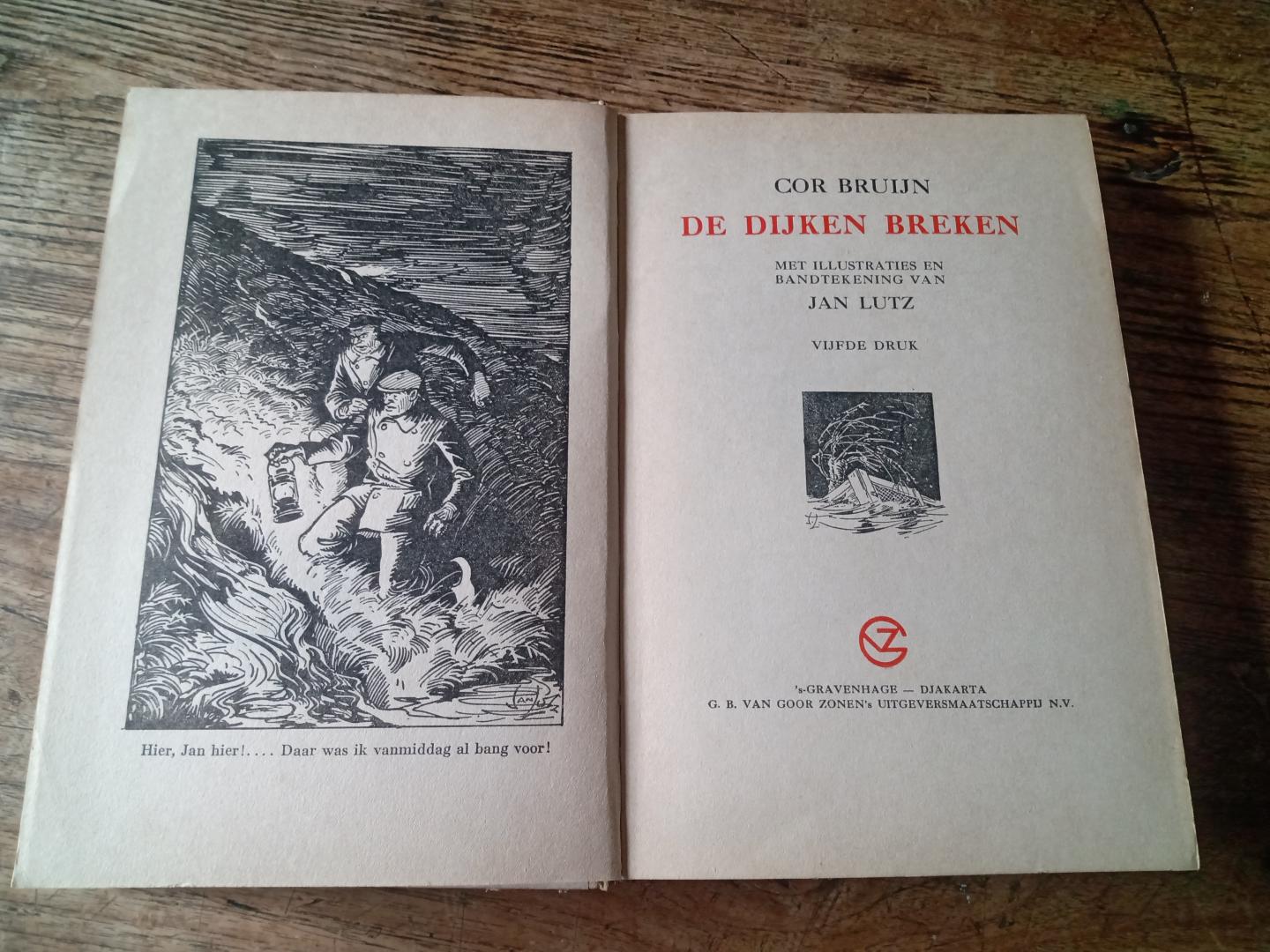 Bruijn, Cor - De dijken breken. (verhaal, speelt zich af in Waterland tijdens de watersnood van 1916)