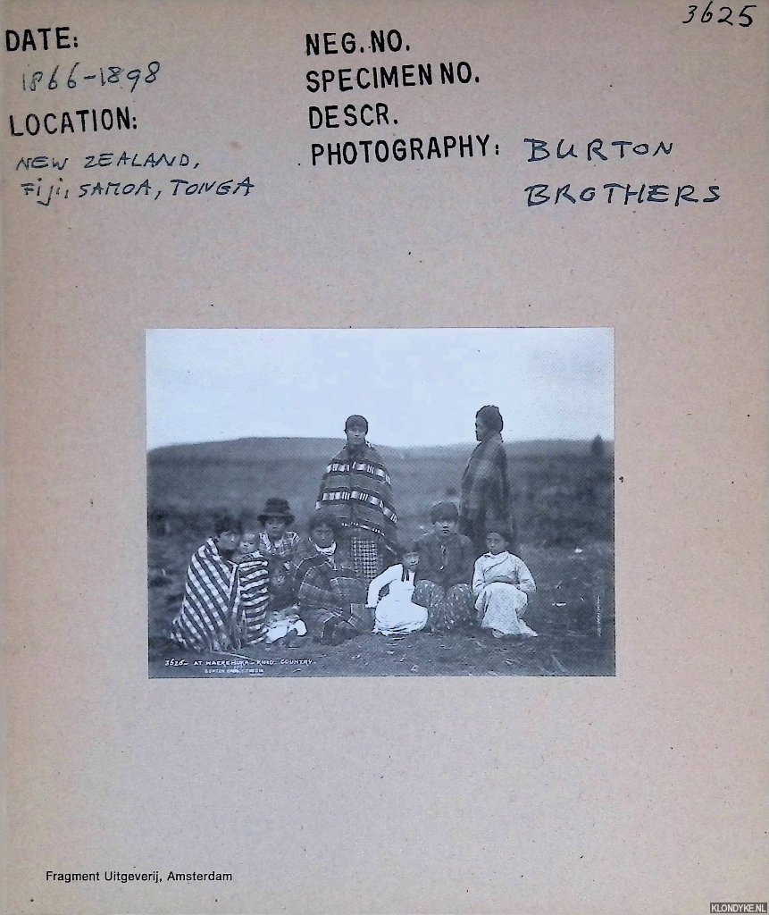 Faber, Paul & Anneke Groeneveld & Hein Reedijk - Burton Brothers: Fotografen in Nieuw Zeeland 1866-1898 / Burton Brothers: Photographers in New Zealand 1866-1898