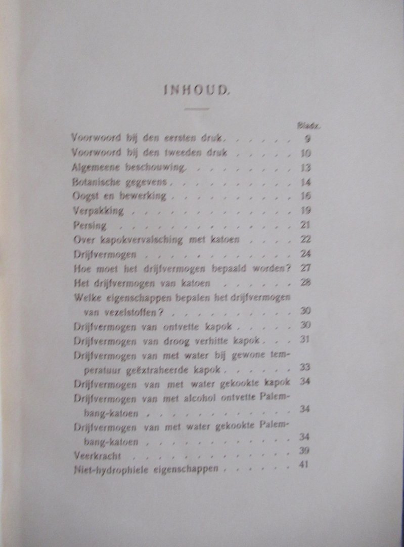 Peters - Kapok en hare toepassingen in het bijzonder de Java-Kapok