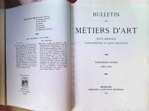 Collectif - bulletin des metiers d'art troisième année 1903 - 1904 + quatrième année 1904 - 1905