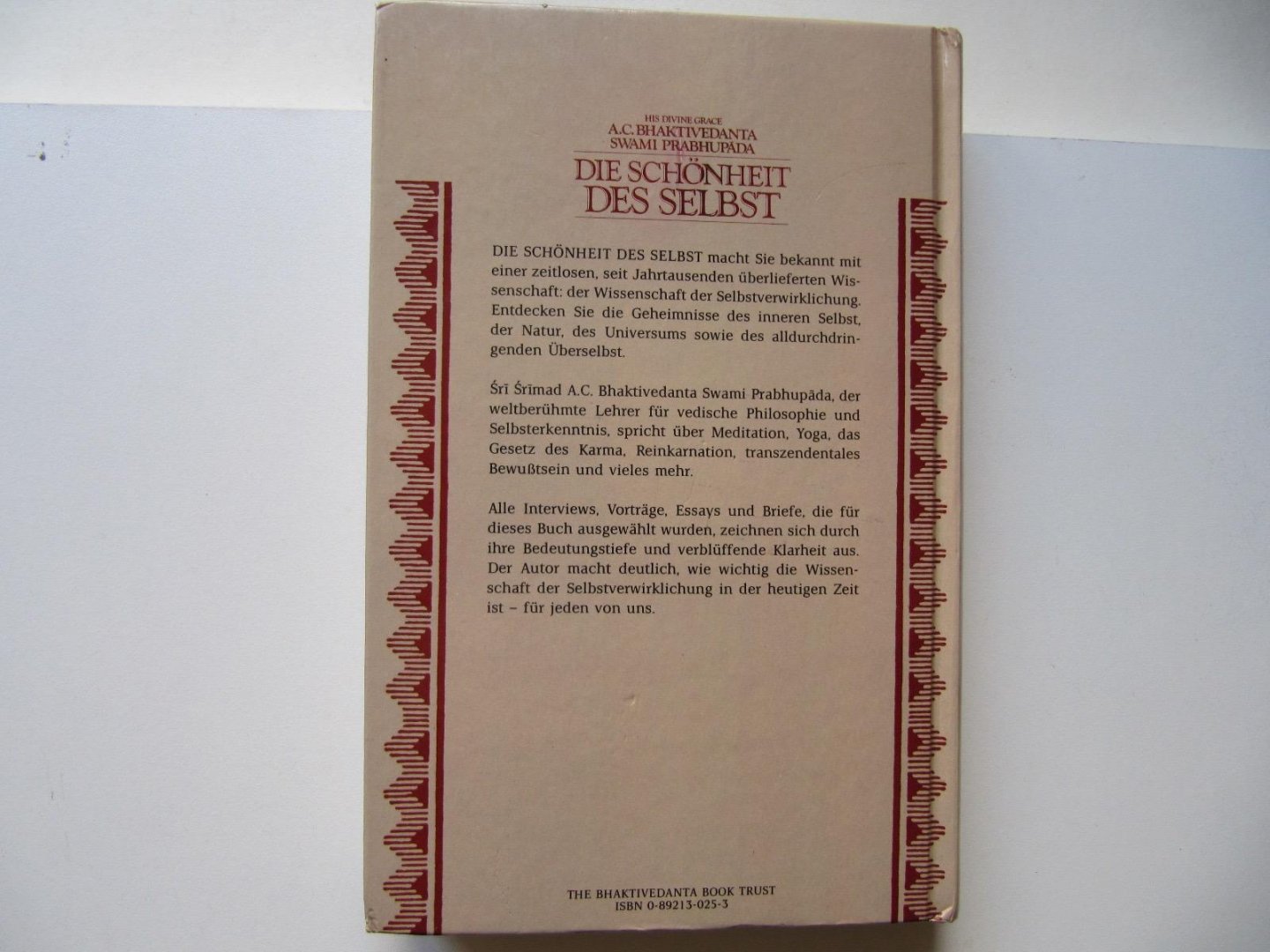 His Devine Grace A.C. Bhaktivedanta Swami Prabhupada - Die Schönheit des Selbst