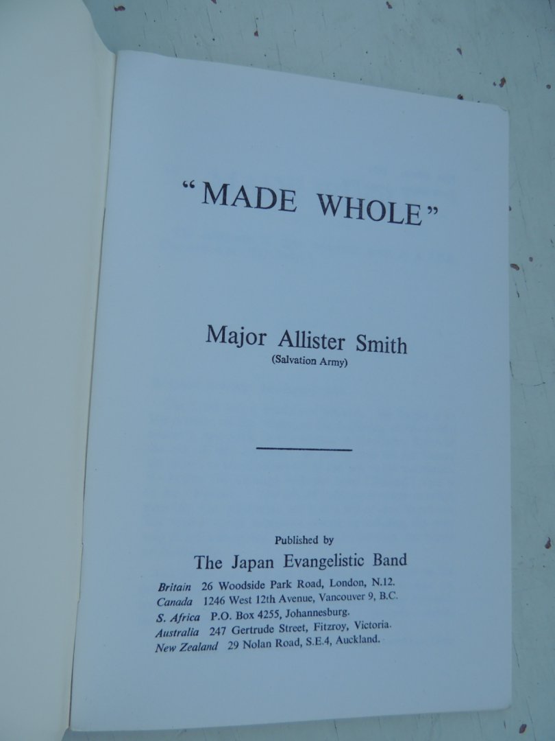 Smith major Allister - MADE WHOLE