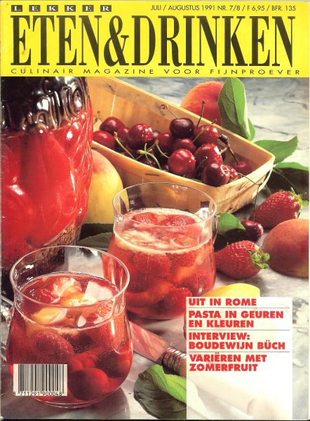 Entree Ton Borghouts * Italiaanse bitters en likeuren...Aardappelen elke dag lekker - ETEN en DRINKEN met Abiance Augustus 1991 nr 7/8 vijfde jaargang  Gastronomisch magazine * Lamsvlees from britain rechtstreeks uit de natuur * Mannen en Pannen * uit in het eeuwige Rome * Pasta gerechten