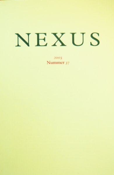 Riemen, Rob (redactie) - NEXUS 2003 Nummer 37
