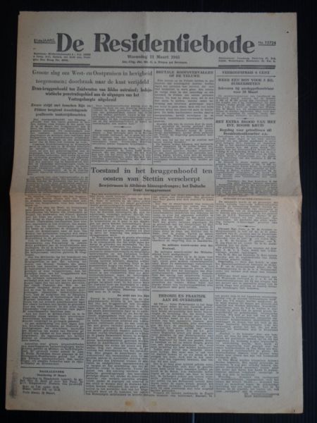 Oorlogskrant - De Residentiebode, Den Haag