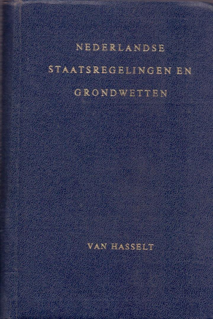 Van Hasselt ( ds 1354) - Nederlandse staatsregelingen en grondwetten