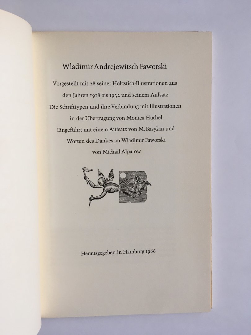 Faworski, Wladimir Andrejewitsch - Wladimir Andrejewitsch Faworski - Holzstich