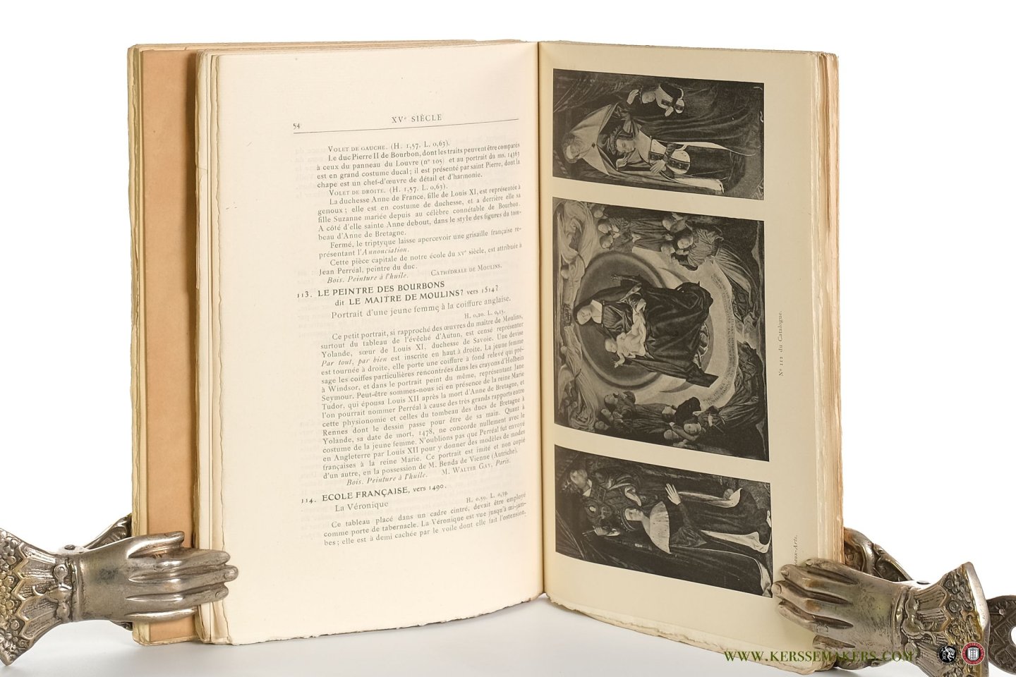 Bouchot, Henri / Léopold Delisle / J.J. Guiffrey / a.o. - Exposition des Primitifs Français au Palais du Louvre (Pavillon de Marsan) et à la Bibliothèque Nationale. [ 2 volumes ]. Tirage à part à 300 exemplaires numérotés sur vélin d'Arches. No. 275.