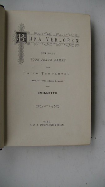 Templeton Faith - Bijna verloren- Een boek voor jonge dames