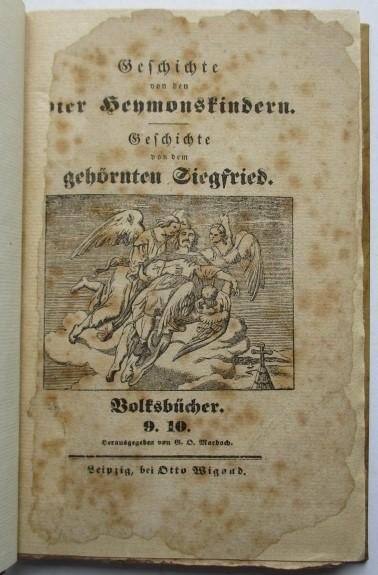 G. O. Marbach - Geschichte von den vier Heymonskindern. Geschichte von dem gehörnten Siegfried. Volksbücher. 9. 10.